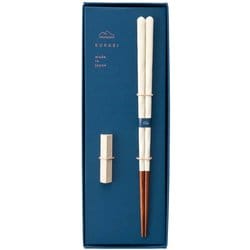KURABI クラビ 箸 食洗機対応 23cm 箸置き セット 白釉 ギフトセット 日本製 029566