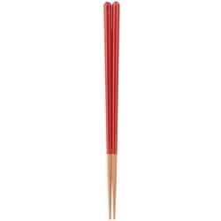 Haze ヘイズ 箸 食洗機対応 抗菌 チェリーレッド 23cm 日本製 122533