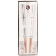 Haze ヘイズ 箸 食洗機対応 18cm 箸置き セット GY × WH ギフトセット 日本製 029276