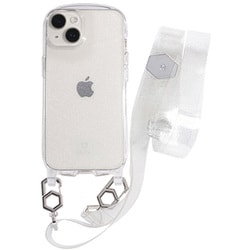 41-952887 [iPhone 14用 iFace Hang and クリアケース/ショルダーストラップセット クリア・ラメ]