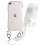 41-952924 [iPhone SE/8/7用 iFace Hang and クリアケース/ショルダーストラップセット クリア・ラメ]