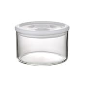 パック＆レンジ 200ml 耐熱ガラス 保存容器 密閉 丸型 ホワイト T721MP-W