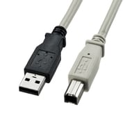 USB2.0ケーブル USB A オス-USB B オス 1.5m ライトグレー KU20-15K2
