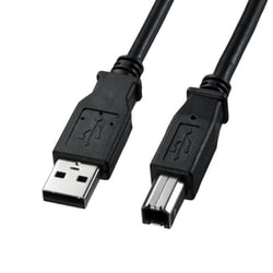 USB2.0ケーブル USB A オス-USB B オス 2m ブラック KU20-2BKK2