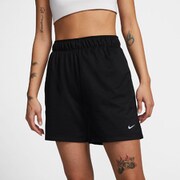 Dri-FIT アタック ミッドライズ 13cm ショートパンツ DX6025 010 ブラック/ブラック/ホワイト Lサイズ [フィットネス ヨガ ショート レディース]