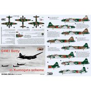 RD72106 一式陸上攻撃機 雲形迷彩機 デカール [1/72スケール プラモデル用パーツ]