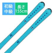 スキー板「オガサカ KS-PY/BL 11001065155 155cm」+ビンディング「チロリア SLR10 GW WT/BK/RD」セット [23-24 モデル 初級・中級]