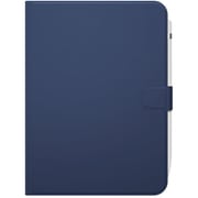 iPad 10.9インチ(A16/第10世代)用フリーアングルマットレザーケース ブルー BSIPD22109CLFBL