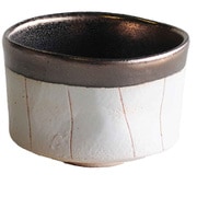 抹茶碗 250ml いっぷく碗 金彩十草 陶器 白 M1120