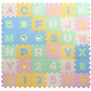 ジョイントマット 17×17cm 英数字パズルマット 36枚組
