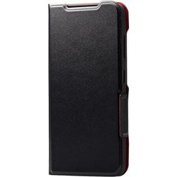 Galaxy S23用 ケース ソフトレザー カバー 手帳型 マグネット フラップ 衝撃吸収 超軽量 薄型 スリム スタンド機能付 UltraSlim ブラック PM-G231PLFUBK