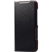 Galaxy S23用 ケース ソフトレザー カバー 手帳型 マグネット フラップ 衝撃吸収 超軽量 薄型 スリム スタンド機能付 UltraSlim ブラック PM-G231PLFUBK