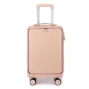 スーツケース Lishon P 旅行日数目安:1~2泊 27L 機内持ち込み可 フロントオープン ピンク TRSZ-50001