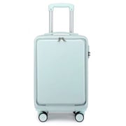 スーツケース Lishon P 旅行日数目安:1~2泊 27L 機内持ち込み可 フロントオープン ライトブルー TRSZ-50003