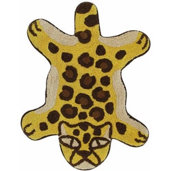 玄関マット 室内用 約55×70cm リラックZOO ヒョウ 14222873188