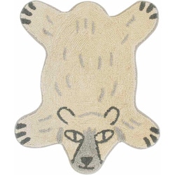 玄関マット 室内用 約55×70cm リラックZOO シロクマ 14222873191