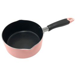 ちびパン ミニ IH ガス火 オール熱源対応 カリーノ 片手鍋 ミルクパン 16cm ピンク NQ-0098