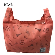 3301-01 ピンク [mama fiore（マーマ フィオーレ） コンパクト収納 くり手型 エコバッグ パリ街並み柄]