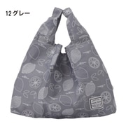 3301-12 グレー [mama fiore（マーマ フィオーレ） コンパクト収納 くり手型 エコバッグ レモン柄]