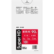 ゴミ袋 90L 100×90cm 厚さ0.03mm 10枚入 半透明 GH98 GH98