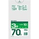 ゴミ袋 70L 90×80cm 厚さ0.023mm 10枚入 半透明 GS75 GS75