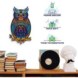 TRIGSAWパズル OWL フクロウ 多重層木製パズル インテリア-