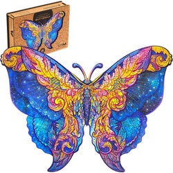 木製フィギュアパズル インターギャラクシー・バタフライ（銀河蝶） Mサイズ [ジグソーパズル]