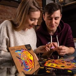 ユニドラゴン UNIDRAGON 木製フィギュアパズル シャイニング・フィッシュ Shining Fish Puzzle, High-Quality Wooden Fish Puzzle - Unidragon