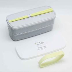 おすそ分けボックス　２個セット　大人かわいい系 OSK ランチボックス お弁当箱 2段 640ml 箸付 ベルト付 抗菌