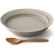 ボウル 24cm オーバルボウル カレット 磁器 美濃焼 グレー 111110
