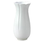 花瓶 モノトーンフラワーベース 陶器 直径7×高さ14cm ホワイト 006-C-W