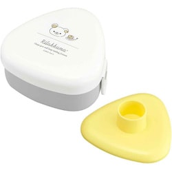 おにぎり ケース 弁当箱 290ml リラックマ 抗菌 Ag 電子レンジ対応 押し型付き ホワイト 幅10.9×奥行10.6×高さ5.6cm 日本製 LS-20