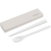 コンビセット 引きフタコンビ コンフォータブル 各18cm お箸 スプーン グレー CT-27