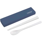 コンビセット 引きフタコンビ コンフォータブル 各18cm お箸 スプーン ネイビー CT-27