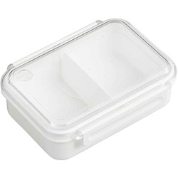 ランチボックス 弁当箱 フィールイージー 保存容器 500ml 抗菌 Ag 消臭 冷凍OK 電子レンジ対応 食洗機対応 2点ロック ホワイト 幅16.1×奥行12.4×高さ5.5cm 日本製 PCL-1S