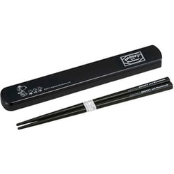お箸 引きフタ箸箱セット スヌーピー Black 19.5cm HS-16