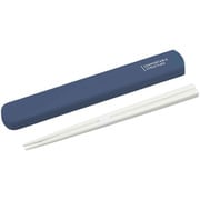HS-16 [お箸 引きフタ箸箱セット コンフォータブル 19.5cm ネイビー]