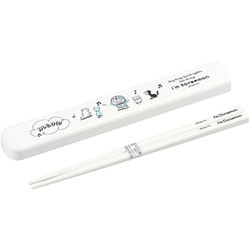 引フタ 箸箱 箸 19.5cm セット ドラえもん 抗菌 Ag 食洗機対応 ホワイト 幅20.6×奥行3×高さ1.4cm 日本製 HS-16