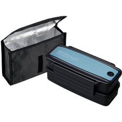 弁当箱 2段 860ml メタルモードノーム 食洗機対応 レンジ対応 抗菌 ブルー BLW-18HSE