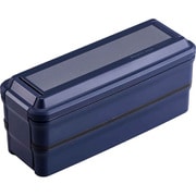 BLW38D [お弁当箱 メタリックスタイル 850ml 2段 ネイビー]