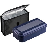 BL-37DE [お弁当箱 メタリックスタイル 850ml 1段 保冷ケース付き ネイビー]