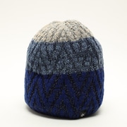 BIG HERRINGBONE BULKY BEANIE G73390 DEEP BLUE [ビーニー]