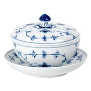 ブルーフルーテッド プレイン ボウル (蓋つき) 380ml & ソーサー 国内正規品 1064774