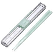 H-590 MT [箸セット 18cm とっても強いケース入り 食洗機対応 ミント 幅2.8×奥行19×高さ1.4cm]