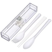 H-610 WH [トリオセット とっても強いケース入り 食洗機対応 ホワイト 幅19×奥行4.2×高さ3.3cm]