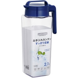 ピッチャー 2.1L K-1298 横置き 縦置き 耐熱 日本製 マリンブルー K-1298
