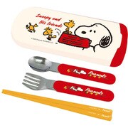 トリオセット お箸 16cm スプーン フォーク スヌーピー SnoopyFriends SLI-1512