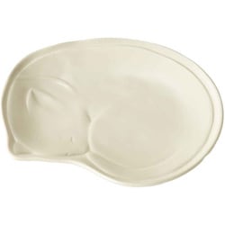 プレート 17.5cm ガット 陶器 瀬戸焼 アイボリー 111103