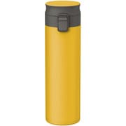 水筒 500ml 保温 保冷 真空断熱携帯タンブラー パッキンレス イエロー TLW500