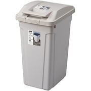 ゴミ箱 45L 屋外兼用 ハンドル分別ダストボックス ライトグレー